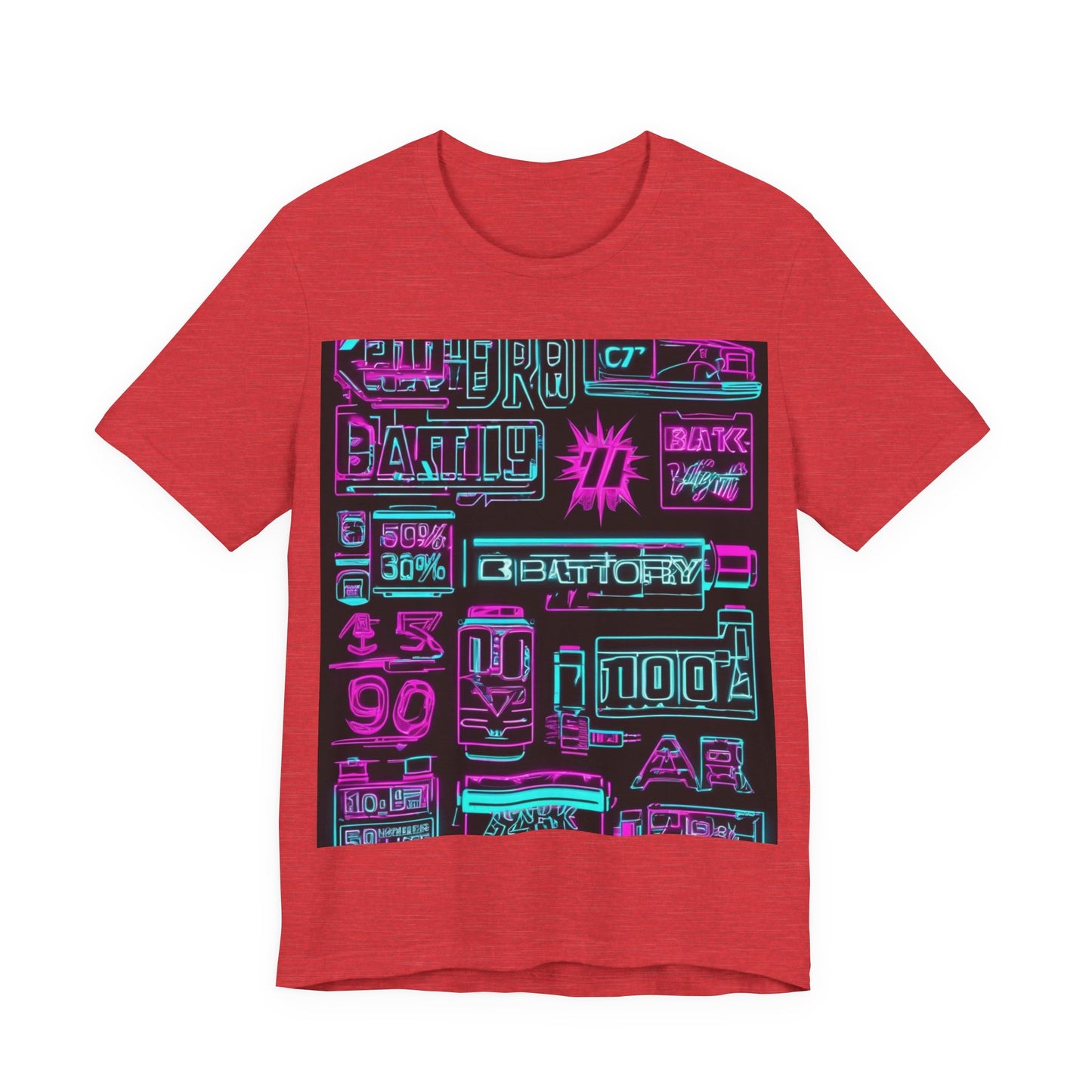 boostlete-rise-grind-type-battery-100-effort-split-blueprint-0205 — Unisex Jersey Short Sleeve (B+C 3001)