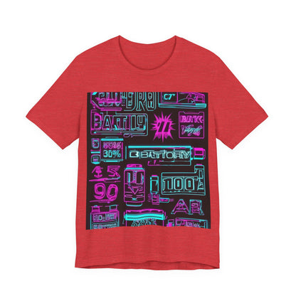 boostlete-rise-grind-type-battery-100-effort-split-blueprint-0205 — Unisex Jersey Short Sleeve (B+C 3001)