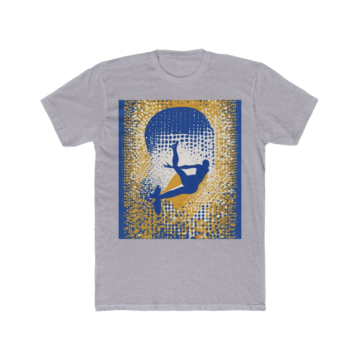 boostlete-field-day-icon-swimmer-halftone-paper-0246 — Unisex Cotton Crew Tee (NL 3600)
