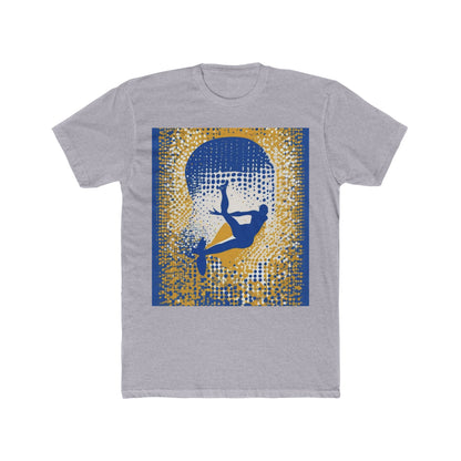 boostlete-field-day-icon-swimmer-halftone-paper-0246 — Unisex Cotton Crew Tee (NL 3600)
