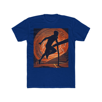 boostlete-iron-intent-scene-hurdler-neon-modern-0264 — Unisex Cotton Crew Tee (NL 3600)