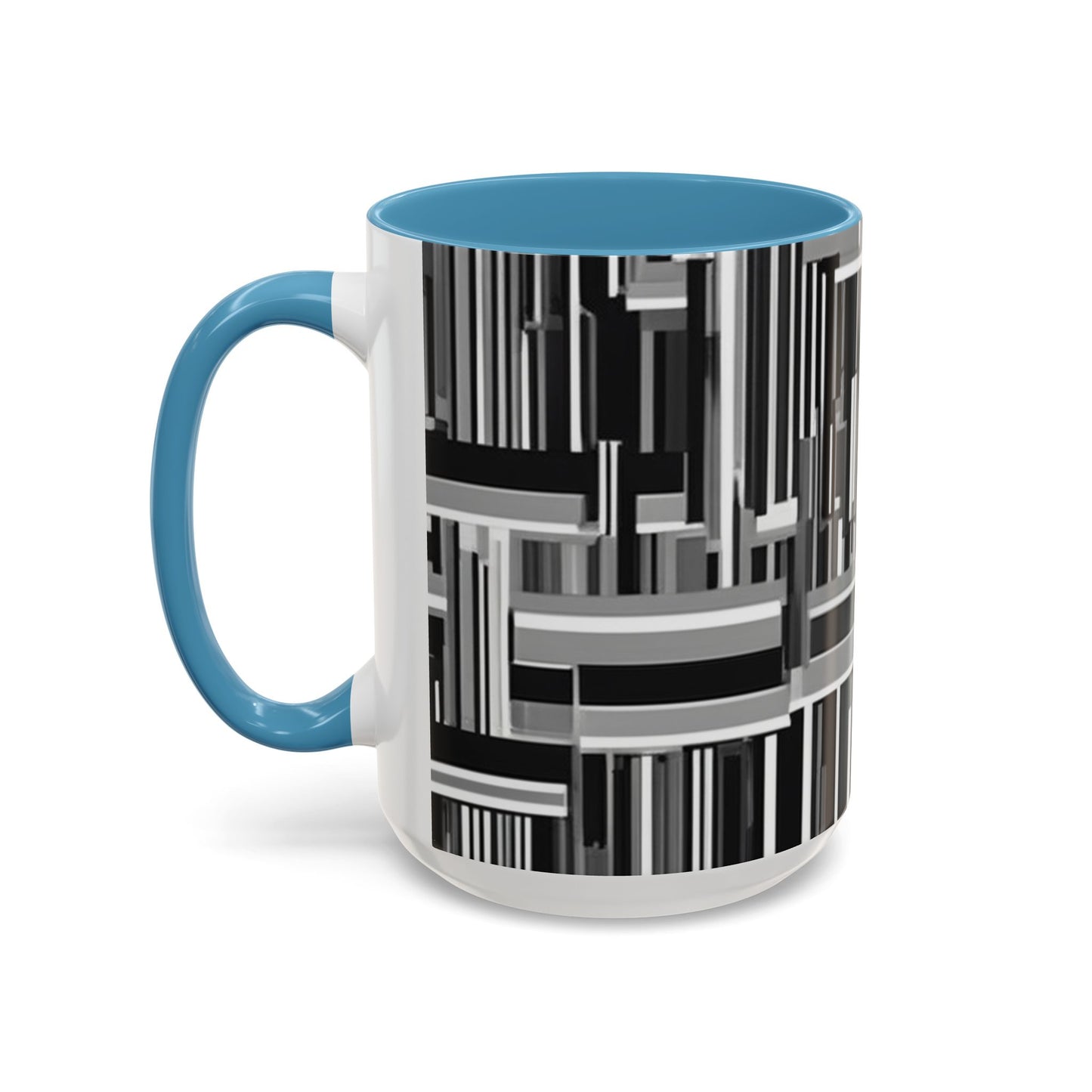 boostlete-recovery-progress-pattern-barcode-isometric-1023 — Accent Mug 11/15oz