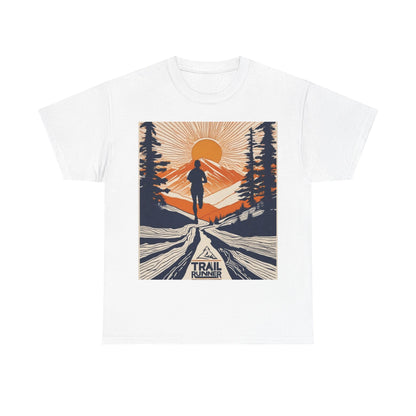 boostlete-iron-intent-scene-trail-glitch-badge-0100 — Unisex Heavy Cotton Tee (Gildan 5000)