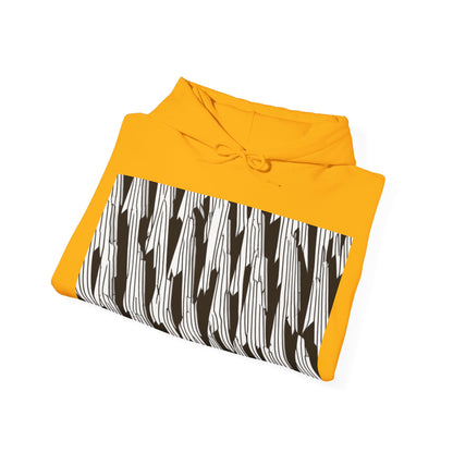 boostlete-iron-intent-pattern-micro-isometric-0199 — Unisex Heavy Blend Hooded Sweatshirt (Gildan)