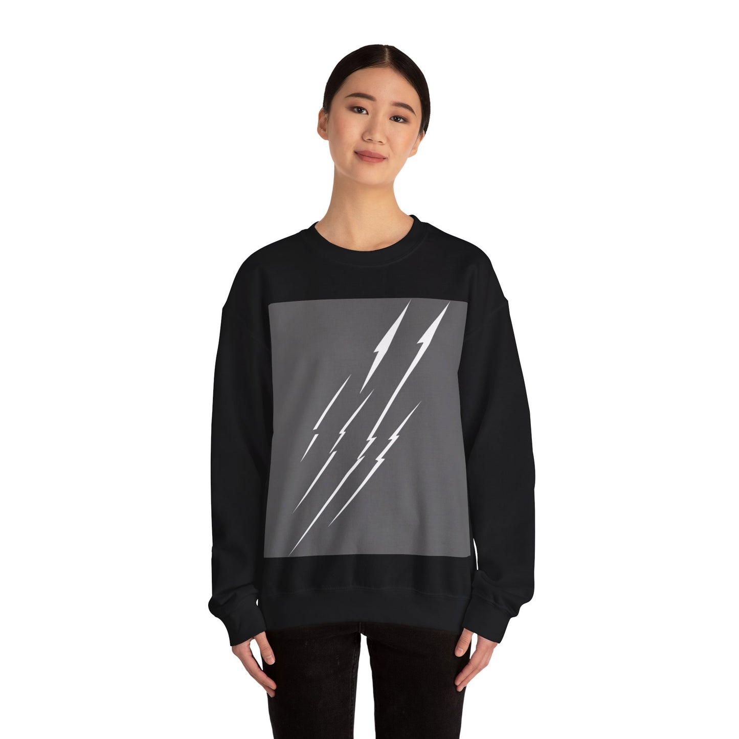 boostlete-boost-mode-icon-lightning-soft-industrial-0446 — Unisex Heavy Blend Crewneck (G18000)