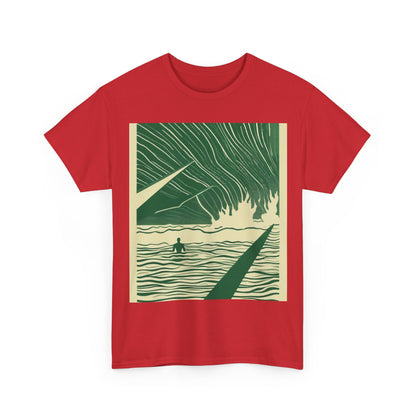 boostlete-mile-by-mile-icon-swimmer-motion-isometric-0078 — Unisex Heavy Cotton Tee (Gildan 5000)