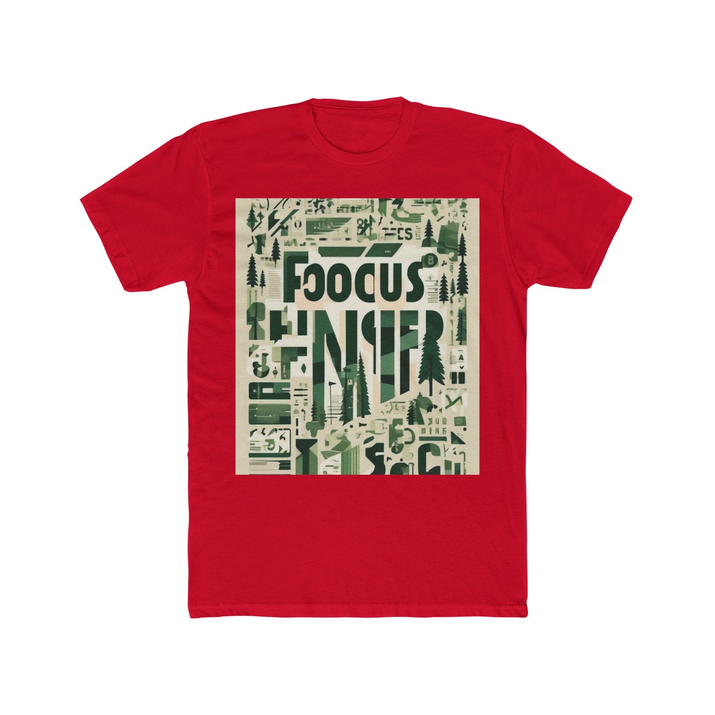 boostlete-boost-mode-type-focus-finish-banner-modern-0113 — Unisex Cotton Crew Tee (NL 3600)