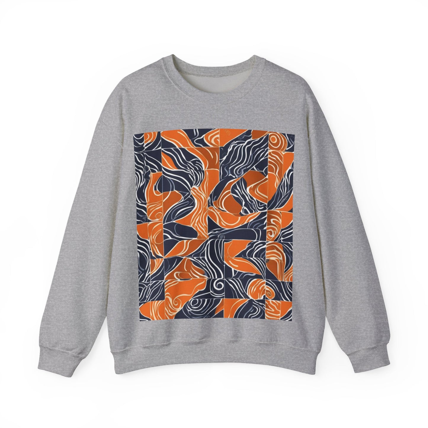 boostlete-rise-grind-pattern-sprint-vector-0207 — Unisex Heavy Blend Crewneck Sweatshirt (Gildan)