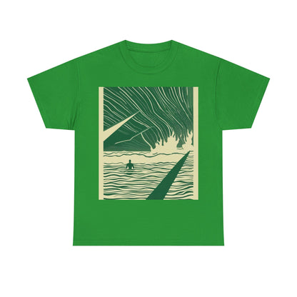 boostlete-mile-by-mile-icon-swimmer-motion-isometric-0078 — Unisex Heavy Cotton Tee (Gildan 5000)