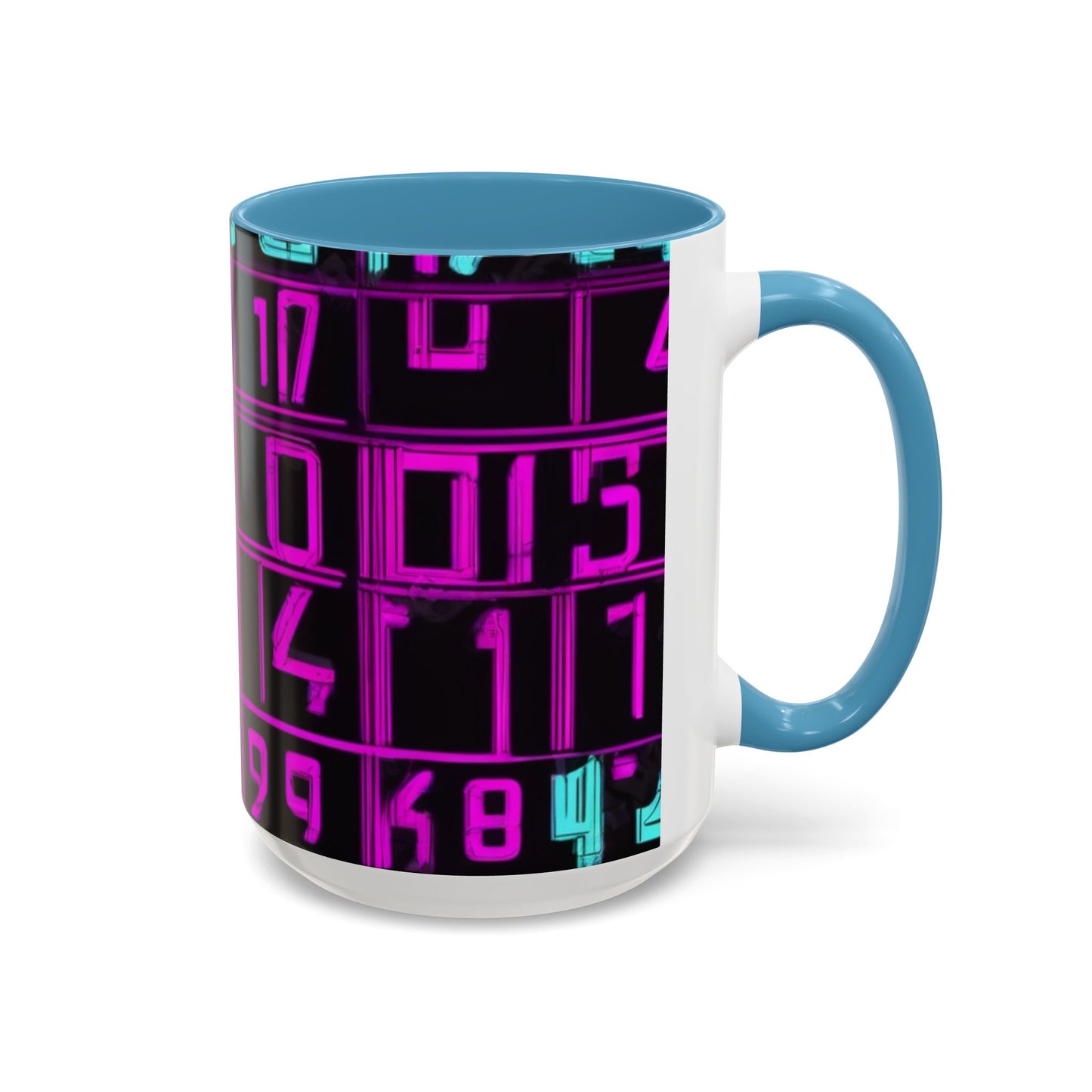boostlete-iron-intent-pattern-plate-number-retro-0227 — Accent Mug 11oz/15oz