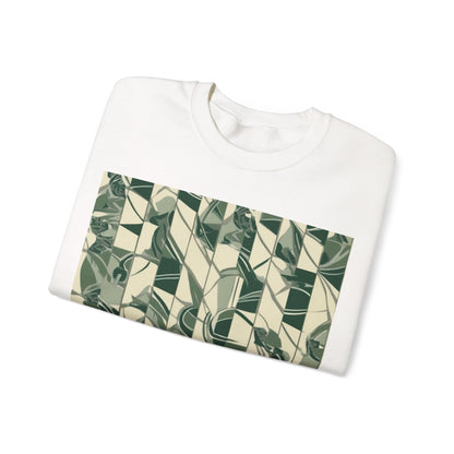 boostlete-mile-by-mile-pattern-stair-steps-athletic-0143 — Unisex Heavy Blend Crewneck Sweatshirt (Gildan)