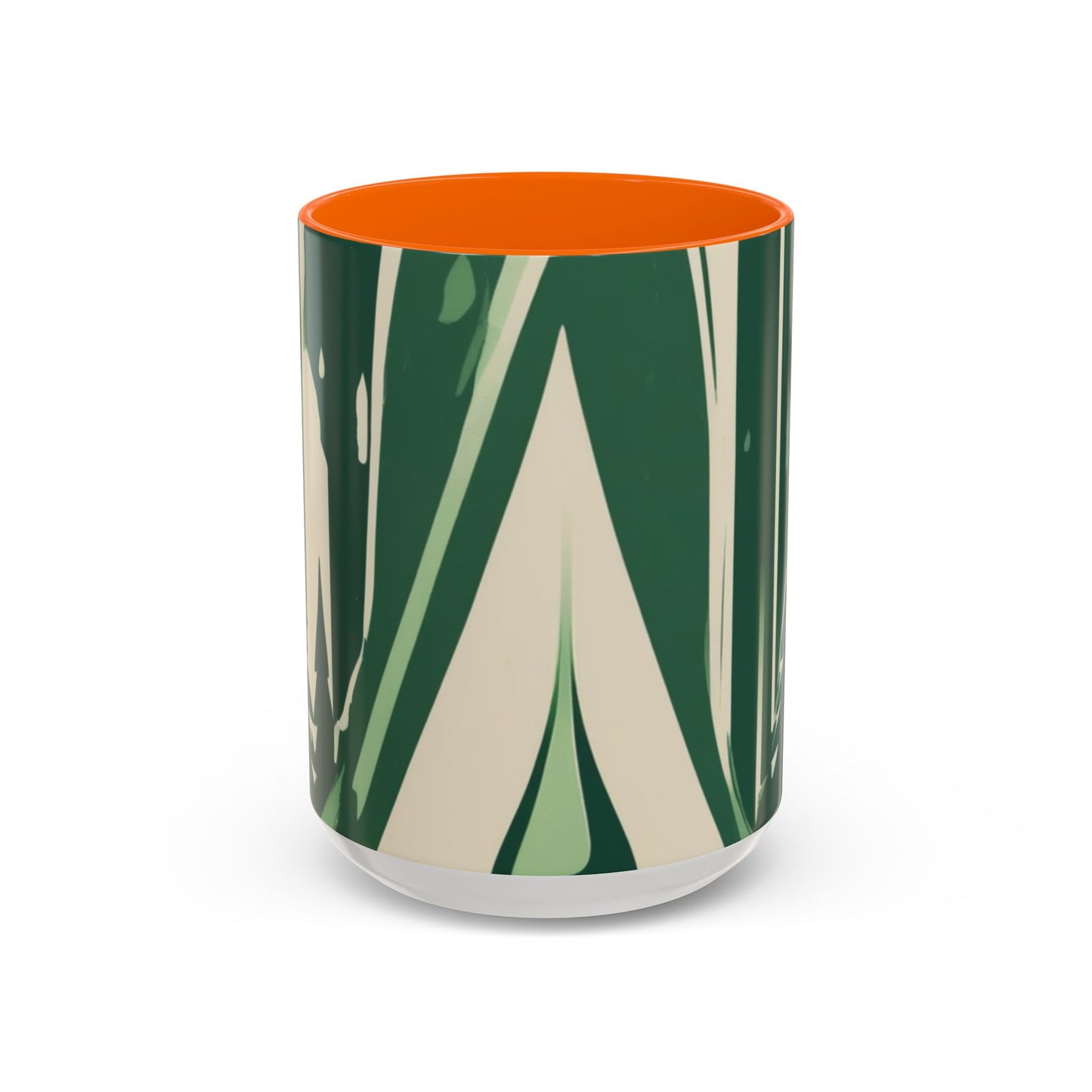 boostlete-quiet-power-icon-water-glitch-retro-0186 — Accent Mug 11/15oz