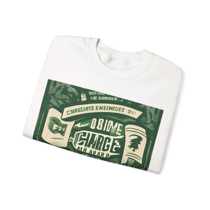 boostlete-am-crew-type-charge-ahead-banner-paper-0965 — Unisex Heavy Blend Crewneck (G18000)