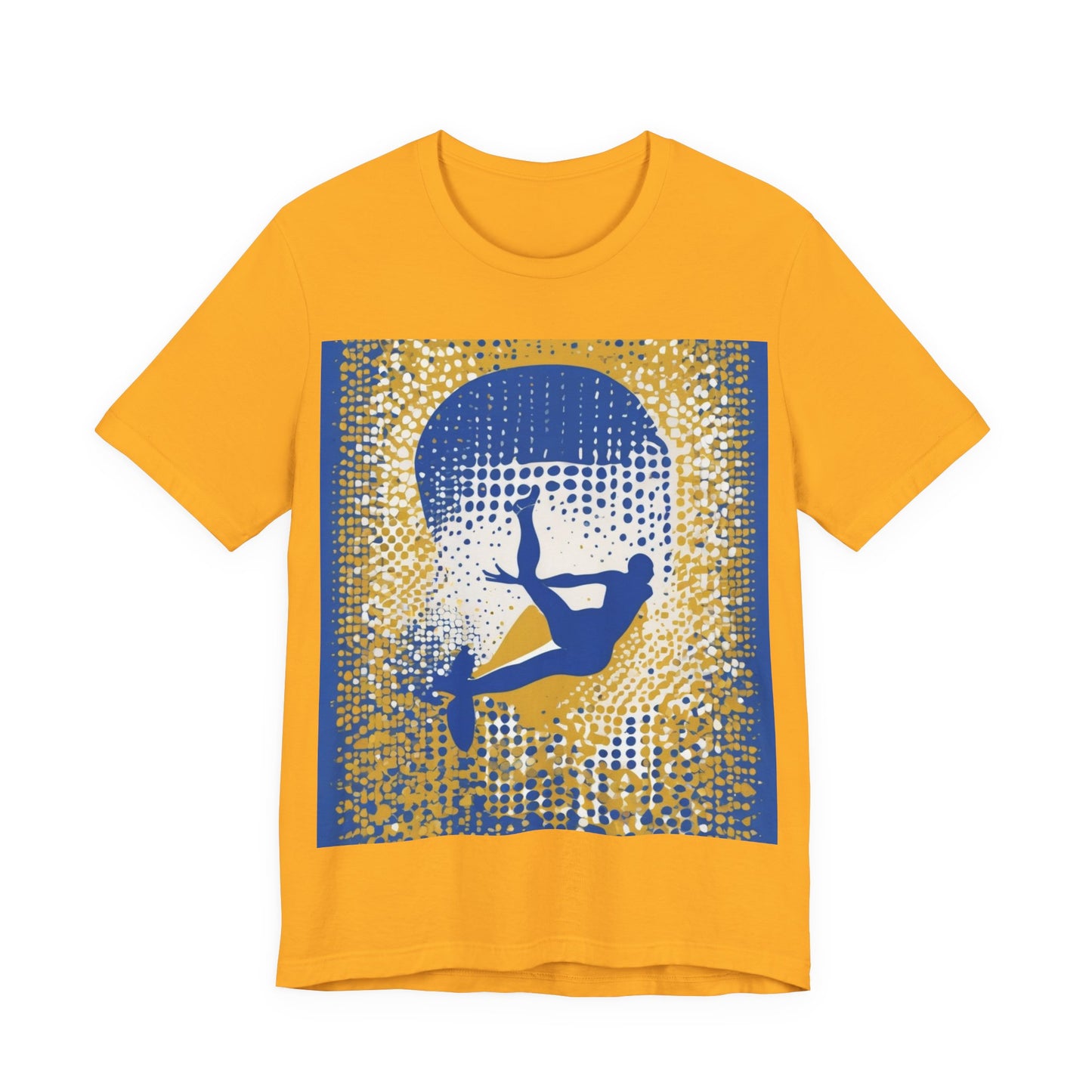 boostlete-field-day-icon-swimmer-halftone-paper-0246 — Unisex Jersey Short Sleeve (B+C 3001)