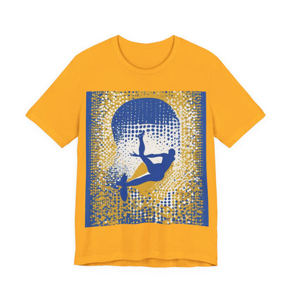 boostlete-field-day-icon-swimmer-halftone-paper-0246 — Unisex Jersey Short Sleeve (B+C 3001)