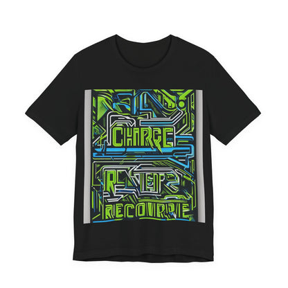 boostlete-pr-season-type-charge-train-recover-outline-over-solid-geometric-0129 — Unisex Jersey Short Sleeve (B+C 3001)