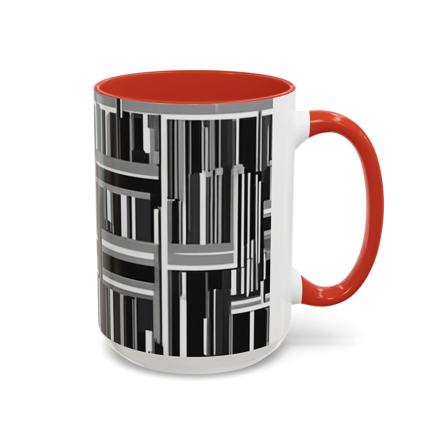 boostlete-recovery-progress-pattern-barcode-isometric-1023 — Accent Mug 11/15oz