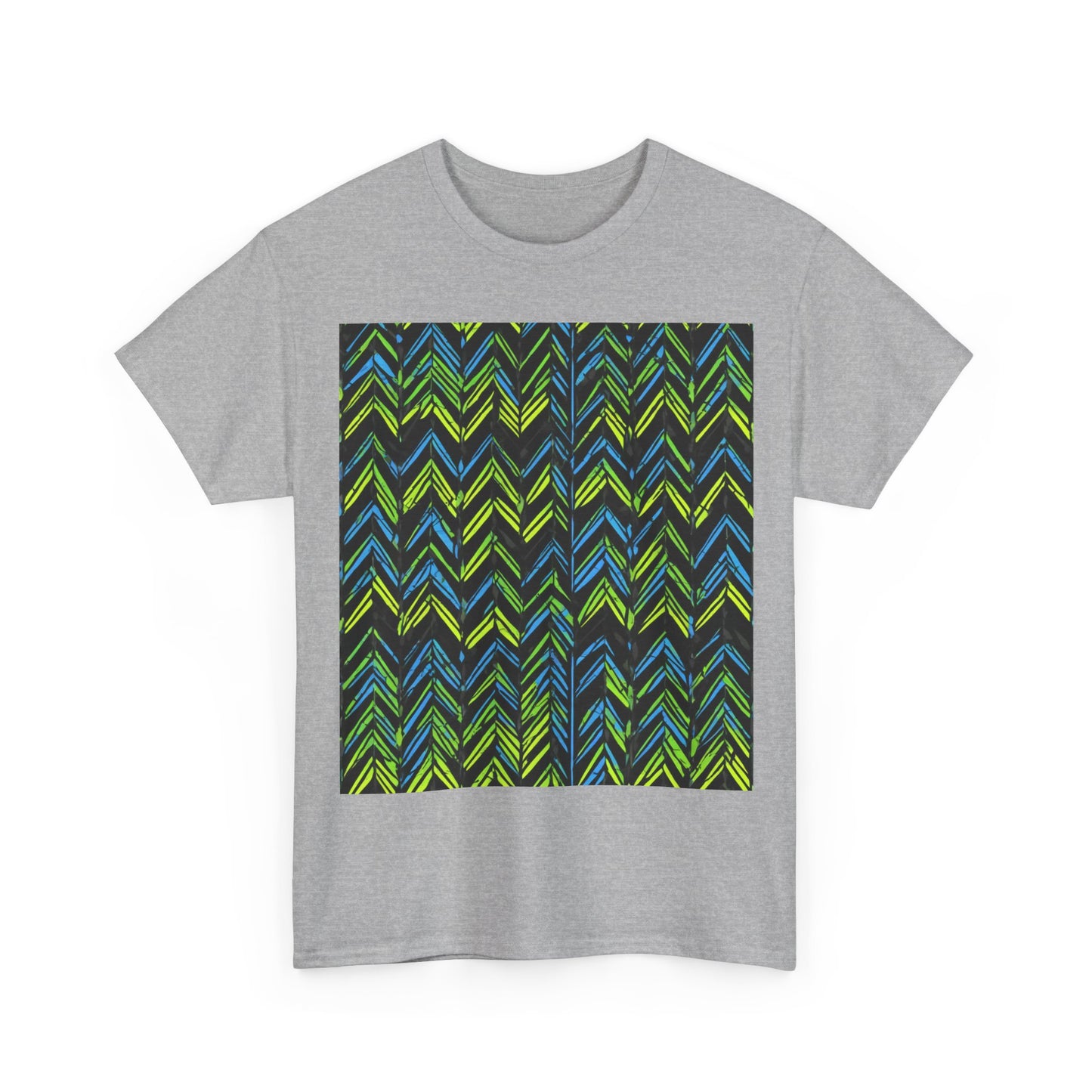boostlete-mile-by-mile-pattern-chevron-monoline-0051 — Unisex Heavy Cotton Tee (Gildan 5000)