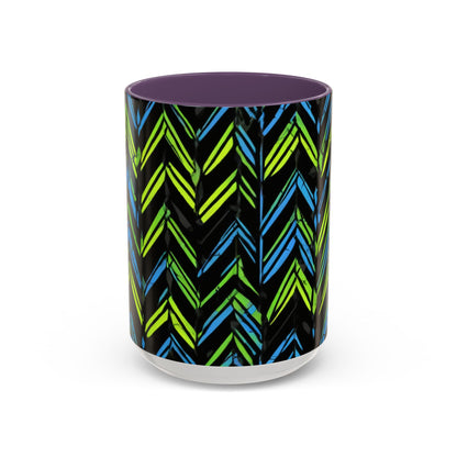 boostlete-mile-by-mile-pattern-chevron-monoline-0051 — Accent Mug 11oz/15oz