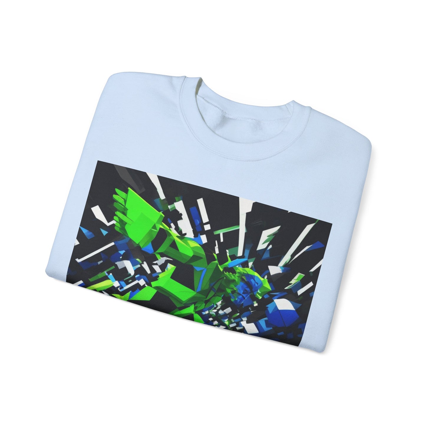 boostlete-pr-season-scene-sprinter-3d-geometric-0896 — Unisex Heavy Blend Crewneck (G18000)