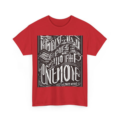 boostlete-mile-by-mile-type-one-more-split-line-art-0001 — Unisex Heavy Cotton Tee (Gildan 5000)