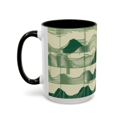 boostlete-mile-by-mile-pattern-audio-blueprint-0971 — Accent Mug 11/15oz