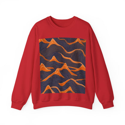 boostlete-boost-mode-pattern-topographic-engraved-0035 — Unisex Heavy Blend Crewneck Sweatshirt (Gildan)