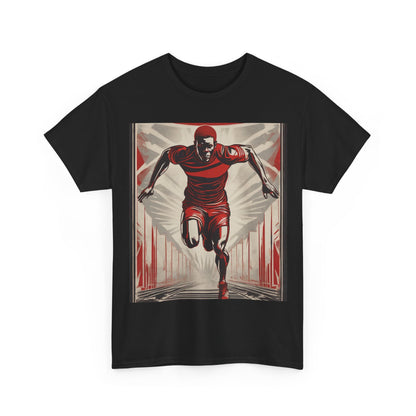 boostlete-am-crew-scene-sprinter-outline-athletic-0228 — Unisex Heavy Cotton Tee (Gildan 5000)