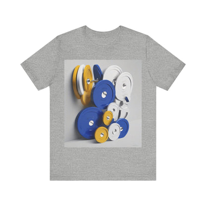 boostlete-field-day-icon-barbell-offset-geometric-0150 — Unisex Jersey Short Sleeve (B+C 3001)