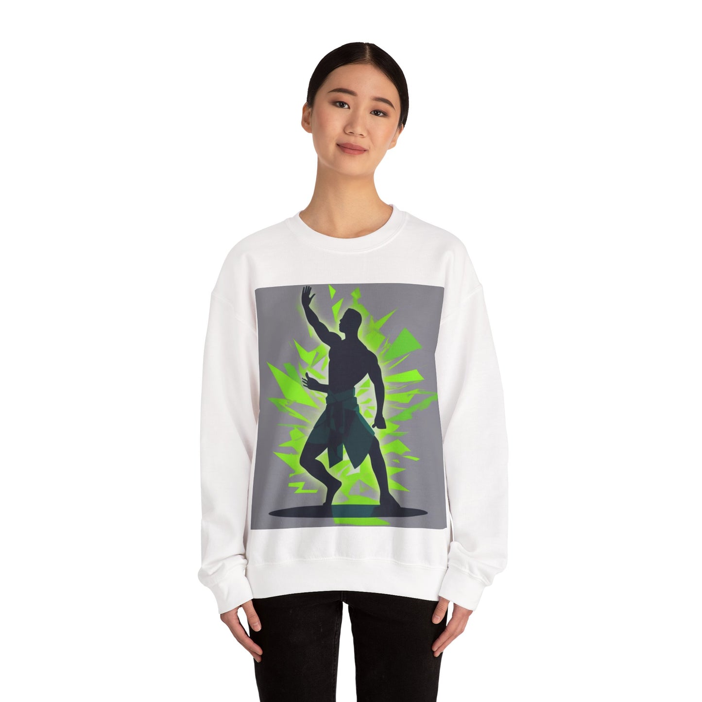 boostlete-mile-by-mile-scene-yogi-offset-isometric-0972 — Unisex Heavy Blend Crewneck (G18000)