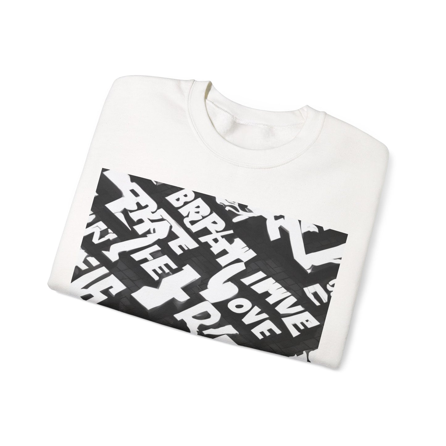 boostlete-pr-season-type-breathe-move-repeat-split-isometric-0017 — Unisex Heavy Blend Crewneck Sweatshirt (Gildan)