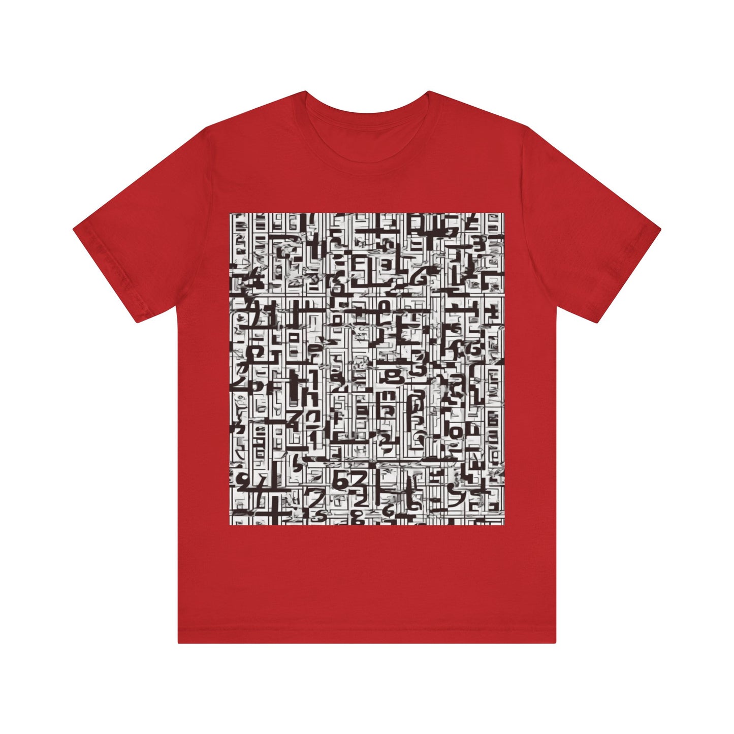 boostlete-boost-mode-pattern-plate-number-engraved-0103 — Unisex Jersey Short Sleeve (B+C 3001)