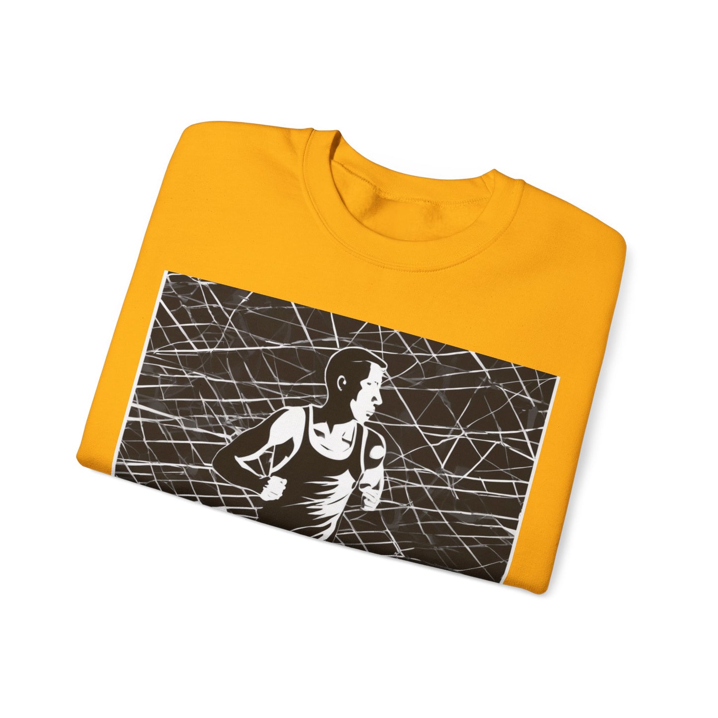 boostlete-headspace-scene-marathoner-speed-geometric-0816 — Unisex Heavy Blend Crewneck (G18000)