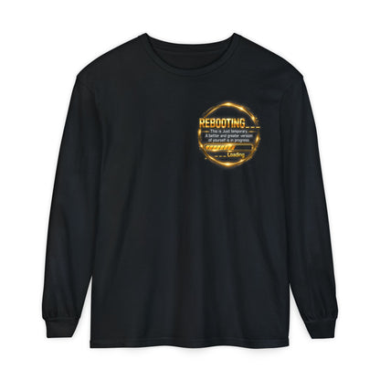 Rebooting Loading Graphic Long Sleeve T-Shirt