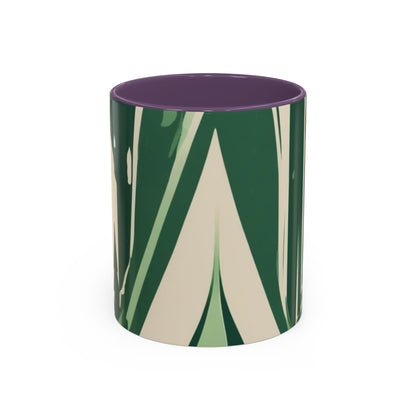boostlete-quiet-power-icon-water-glitch-retro-0186 — Accent Mug 11/15oz