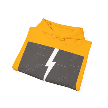 boostlete-am-crew-icon-lightning-glitch-vector-0590 — Unisex Heavy Blend Hoodie (G18500)