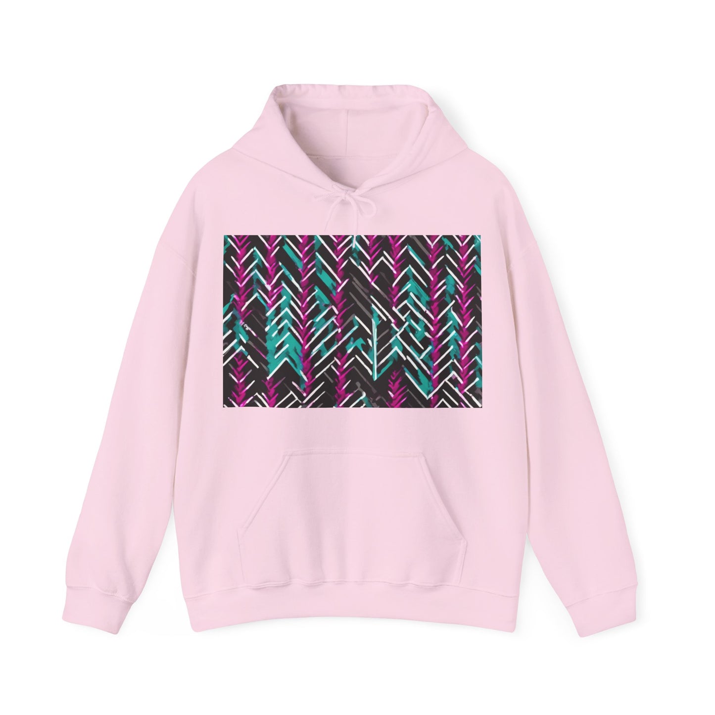 boostlete-recovery-progress-pattern-chevron-retro-0243 — Unisex Heavy Blend Hoodie (G18500)