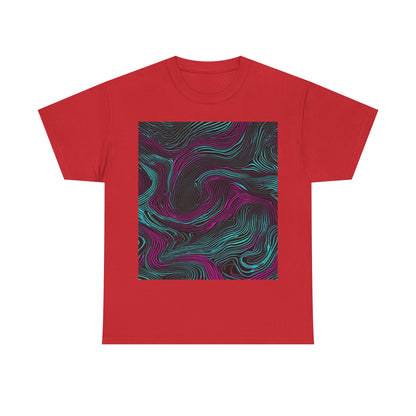 boostlete-am-crew-pattern-topographic-monoline-0075 — Unisex Heavy Cotton Tee (Gildan 5000)