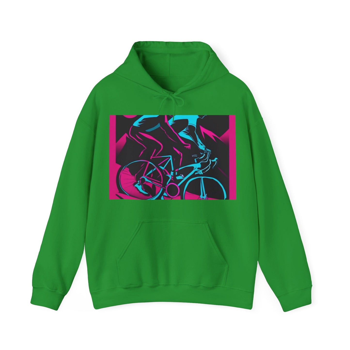 boostlete-rise-grind-scene-cyclist-outline-vector-0868 — Unisex Heavy Blend Hoodie (G18500)