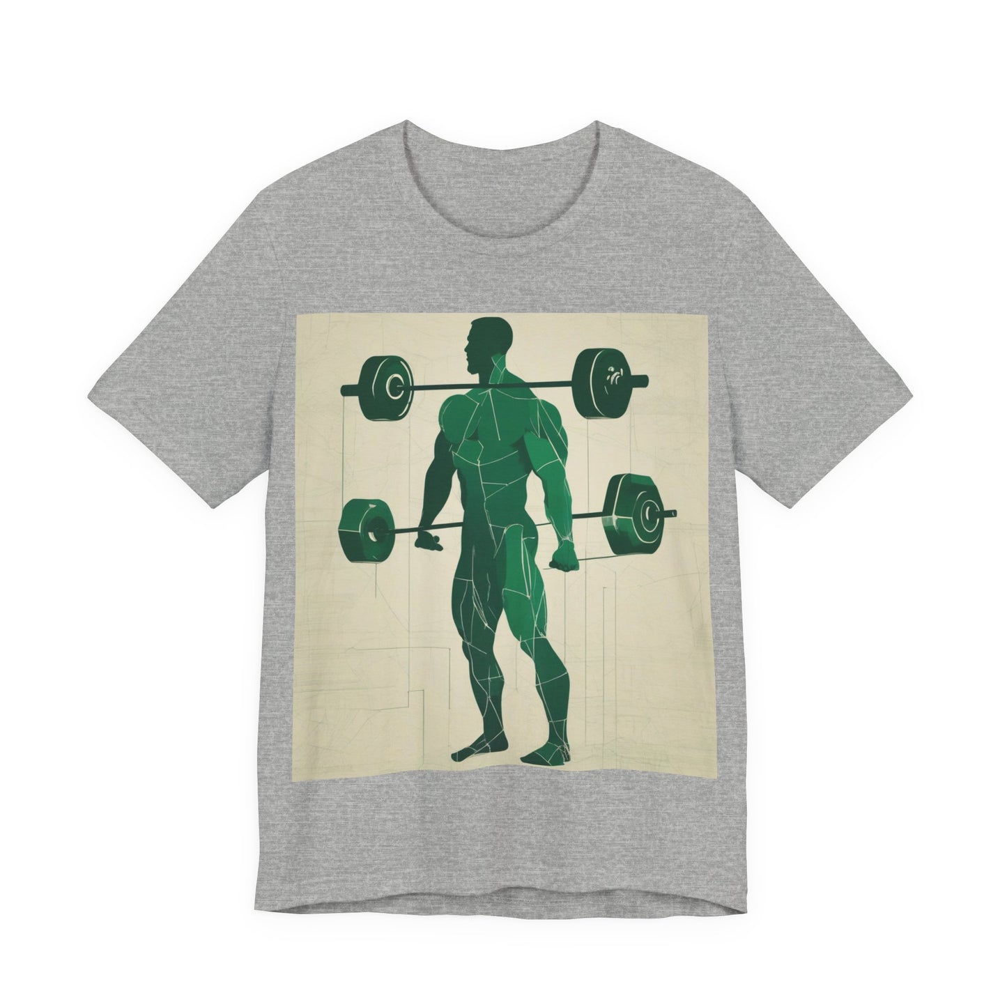 boostlete-boost-mode-scene-deadlift-glitch-blueprint-0044 — Unisex Jersey Short Sleeve (B+C 3001)