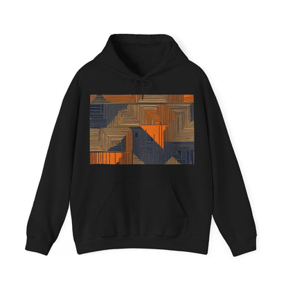 boostlete-field-day-pattern-stair-steps-geometric-0055 — Unisex Heavy Blend Hooded Sweatshirt (Gildan)