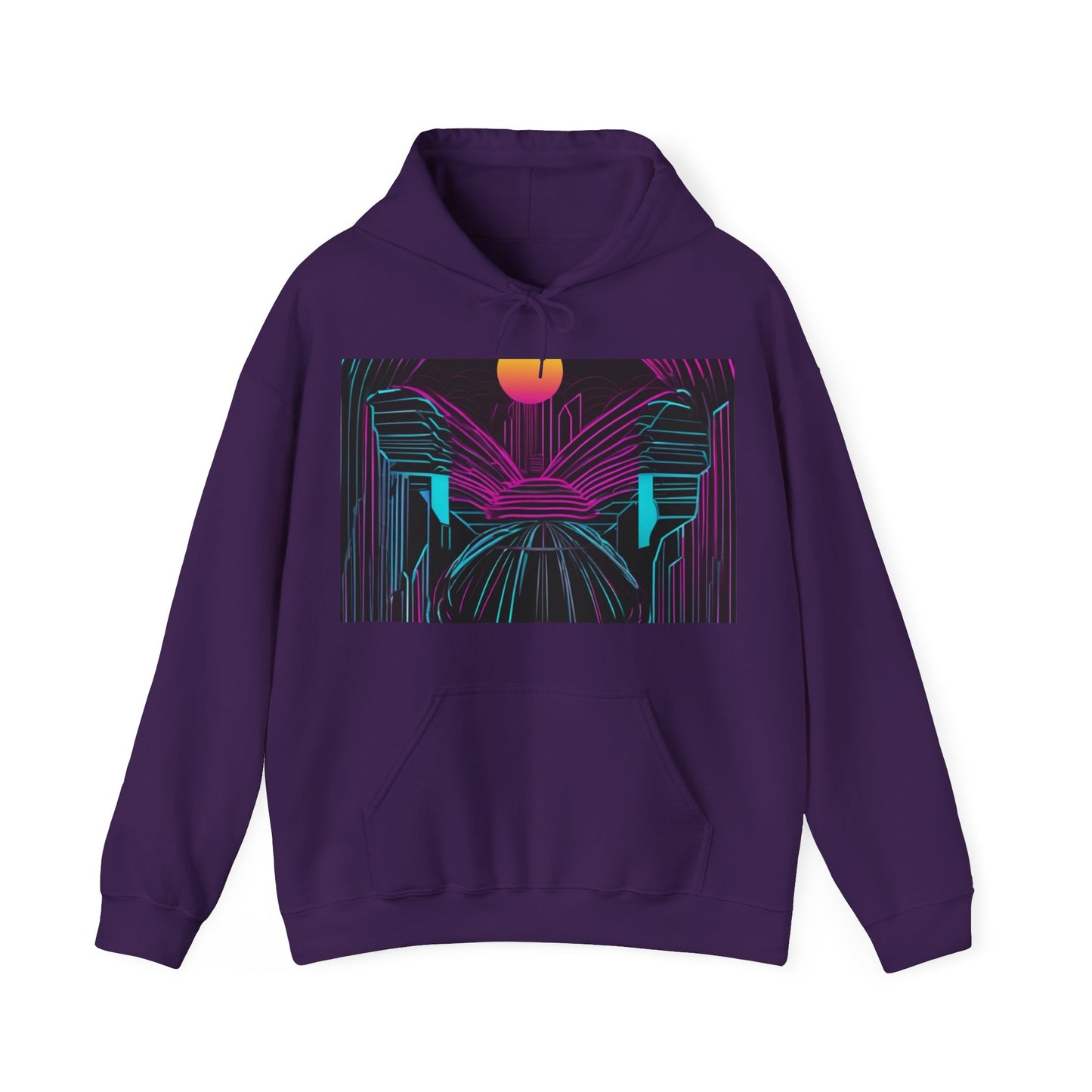 boostlete-rise-grind-icon-sunrise-motion-paper-0962 — Unisex Heavy Blend Hoodie (G18500)