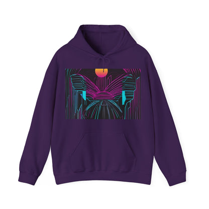 boostlete-rise-grind-icon-sunrise-motion-paper-0962 — Unisex Heavy Blend Hoodie (G18500)