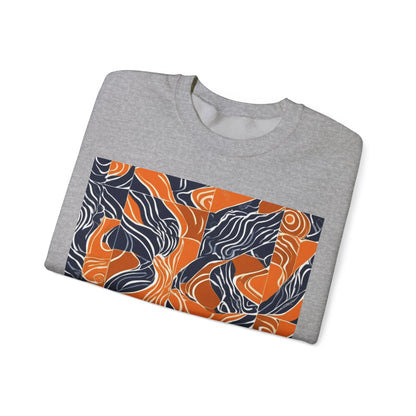 boostlete-rise-grind-pattern-sprint-vector-0207 — Unisex Heavy Blend Crewneck Sweatshirt (Gildan)