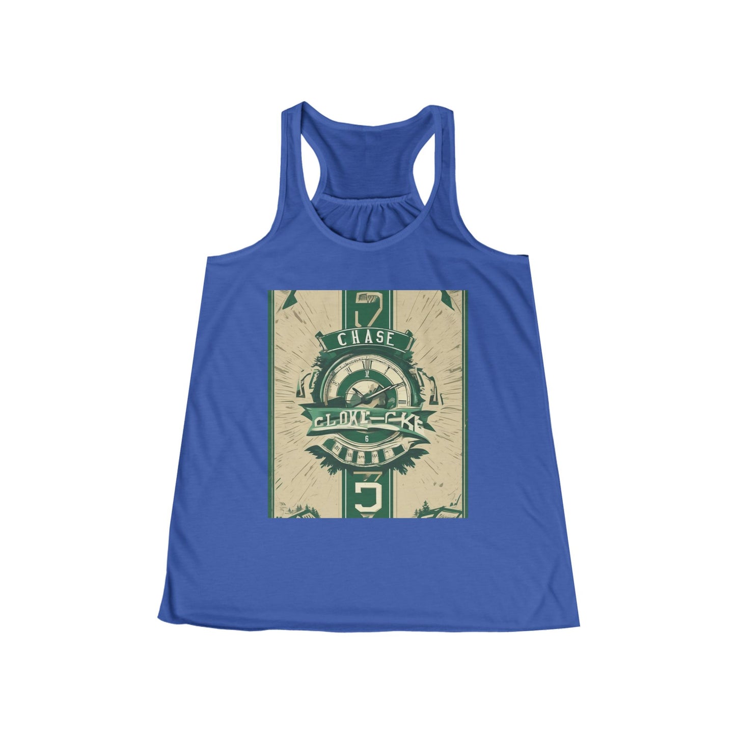 boostlete-mile-by-mile-type-chase-the-clock-banner-athletic-0013 — Women's Flowy Racerback Tank (B+C 8800)