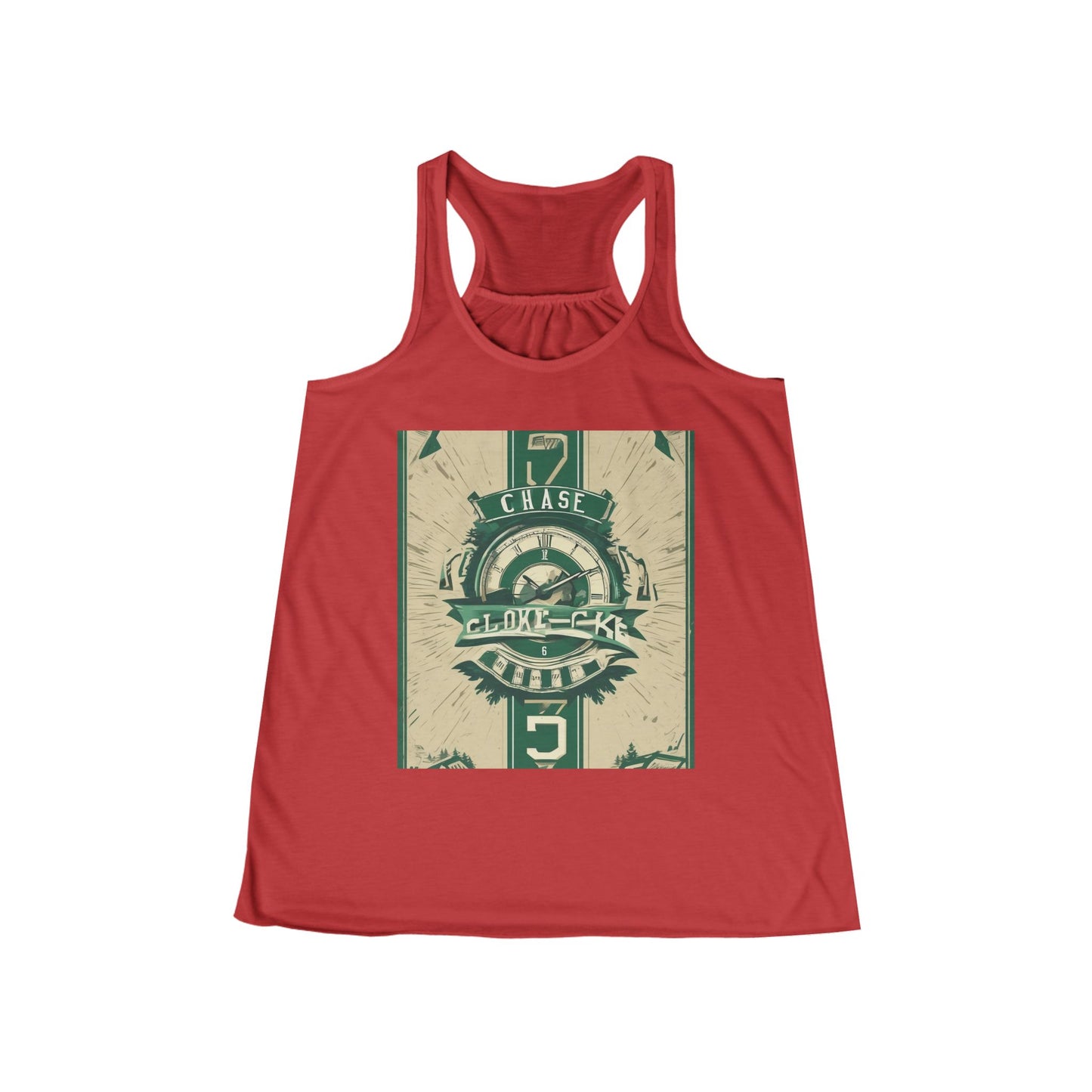 boostlete-mile-by-mile-type-chase-the-clock-banner-athletic-0013 — Women's Flowy Racerback Tank (B+C 8800)