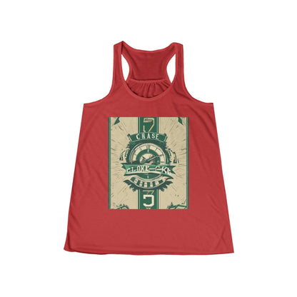 boostlete-mile-by-mile-type-chase-the-clock-banner-athletic-0013 — Women's Flowy Racerback Tank (B+C 8800)