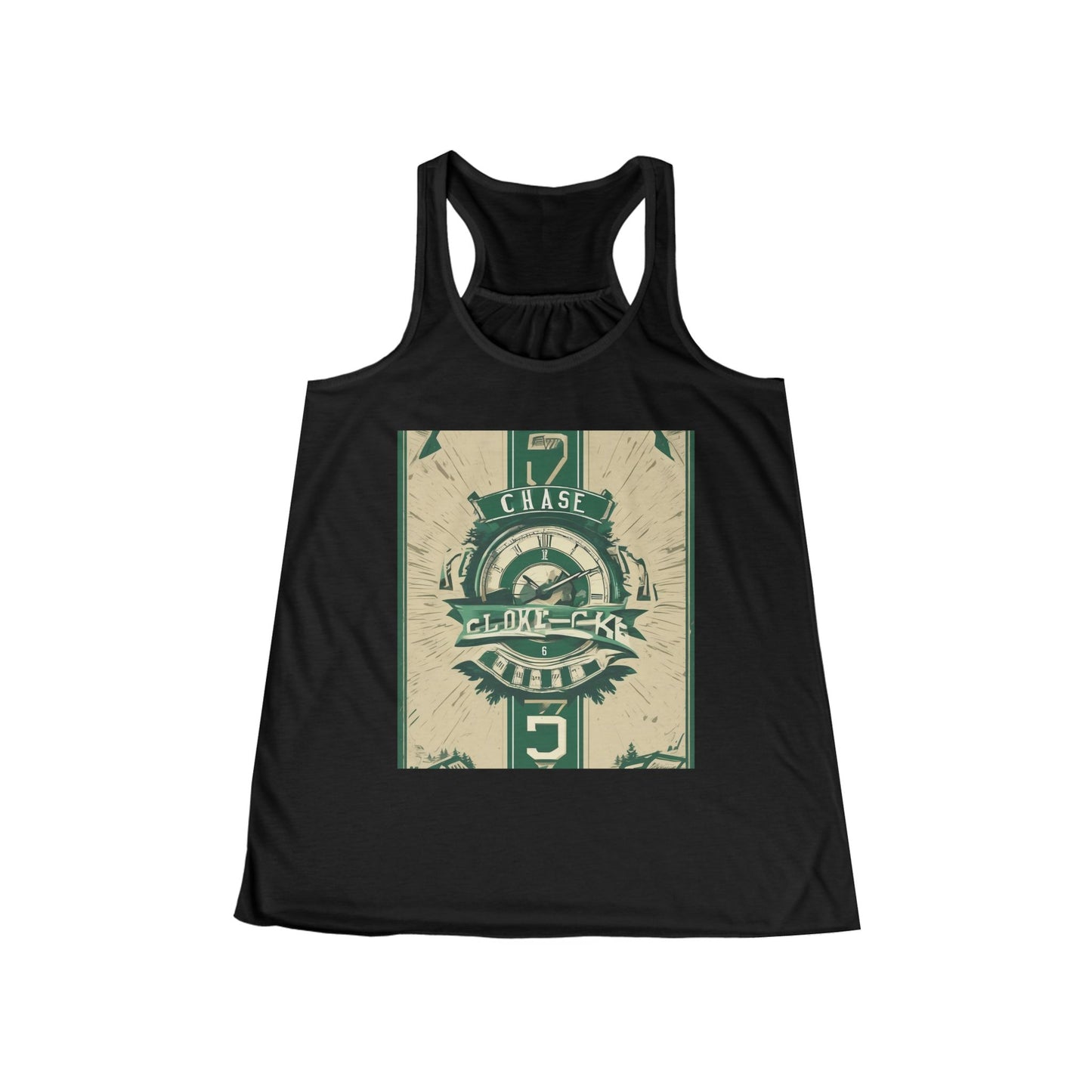 boostlete-mile-by-mile-type-chase-the-clock-banner-athletic-0013 — Women's Flowy Racerback Tank (B+C 8800)