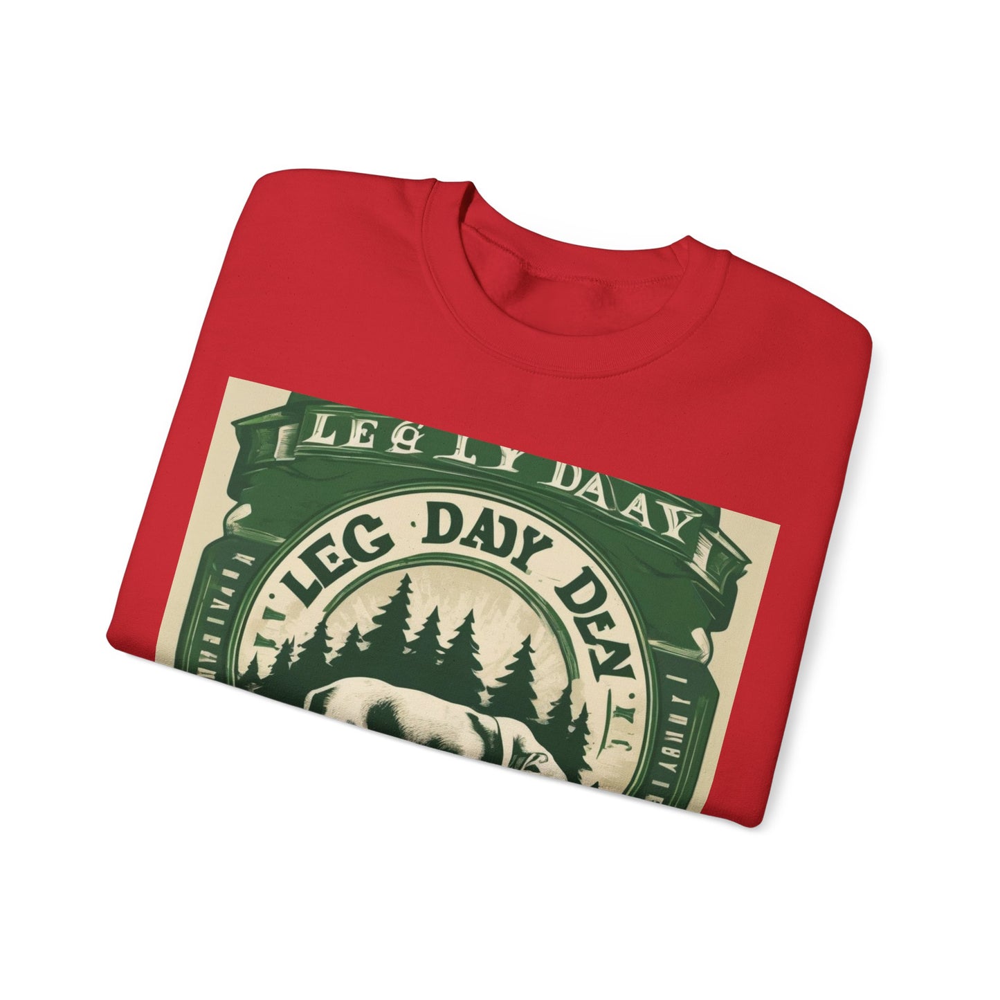 boostlete-quiet-power-type-leg-day-loyal-micro-badge-0357 — Unisex Heavy Blend Crewneck (G18000)