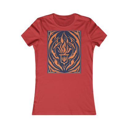 boostlete-quiet-power-icon-flame-duotone-athletic-0158 — Women's Favorite Tee (B+C 6004)
